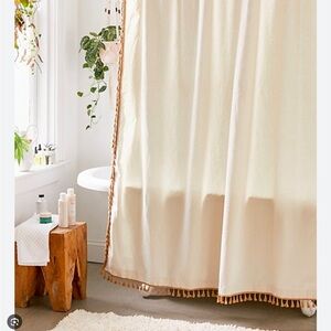 urban outfitters allie tassel shower curtain